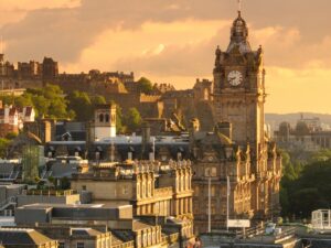 Image of Edinburgh at Sunset